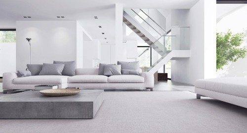 Una casa de estilo minimalista.