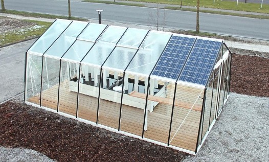 invernadero de jardín solar