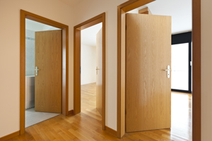 puerta interior de madera