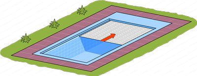 persiana enrollable para piscina sumergida