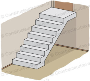 escalera de cemento